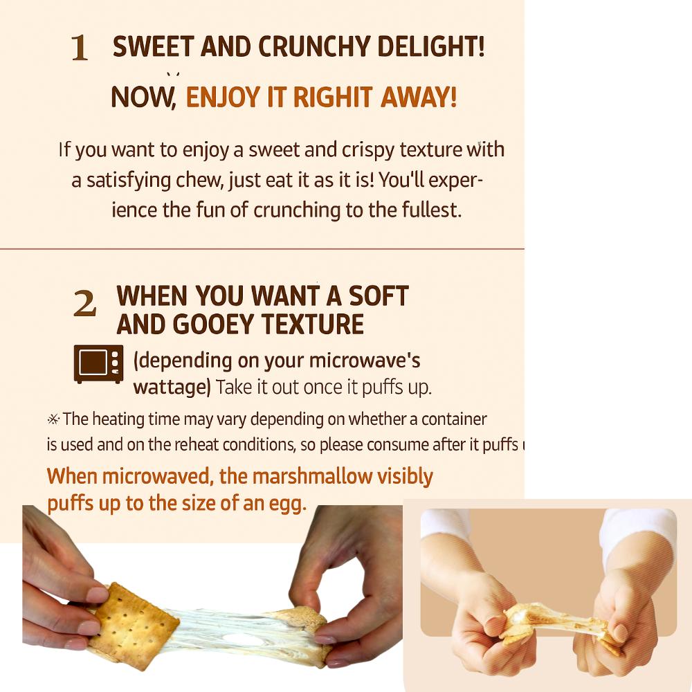 [S'MORE Ohgodmallow] ХРУСТЯЩИЙ (всего 33 ккал, Маршмеллоу, K-food)