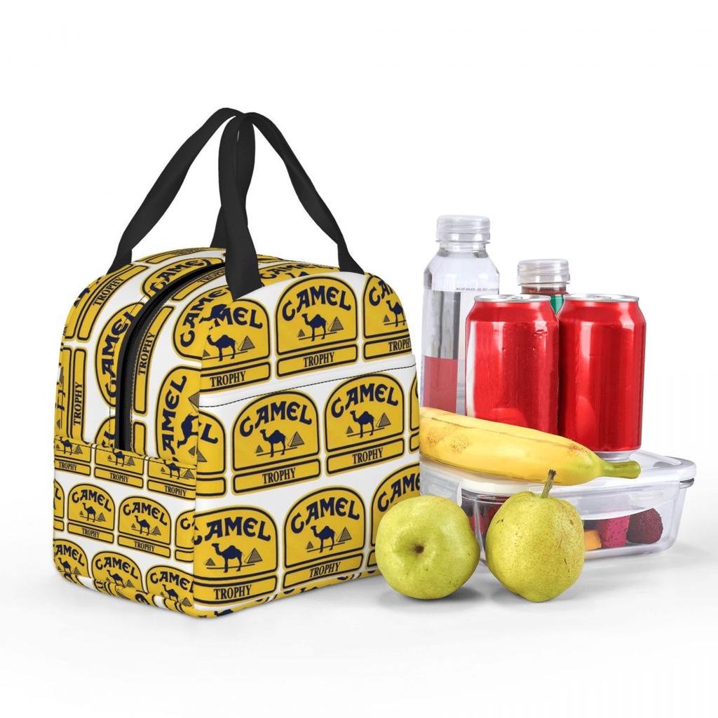 Camel Trophy Insulated Lunch Bag for Kids School Cooler Thermal Food Box Tote Portable Lunch Boxes Container