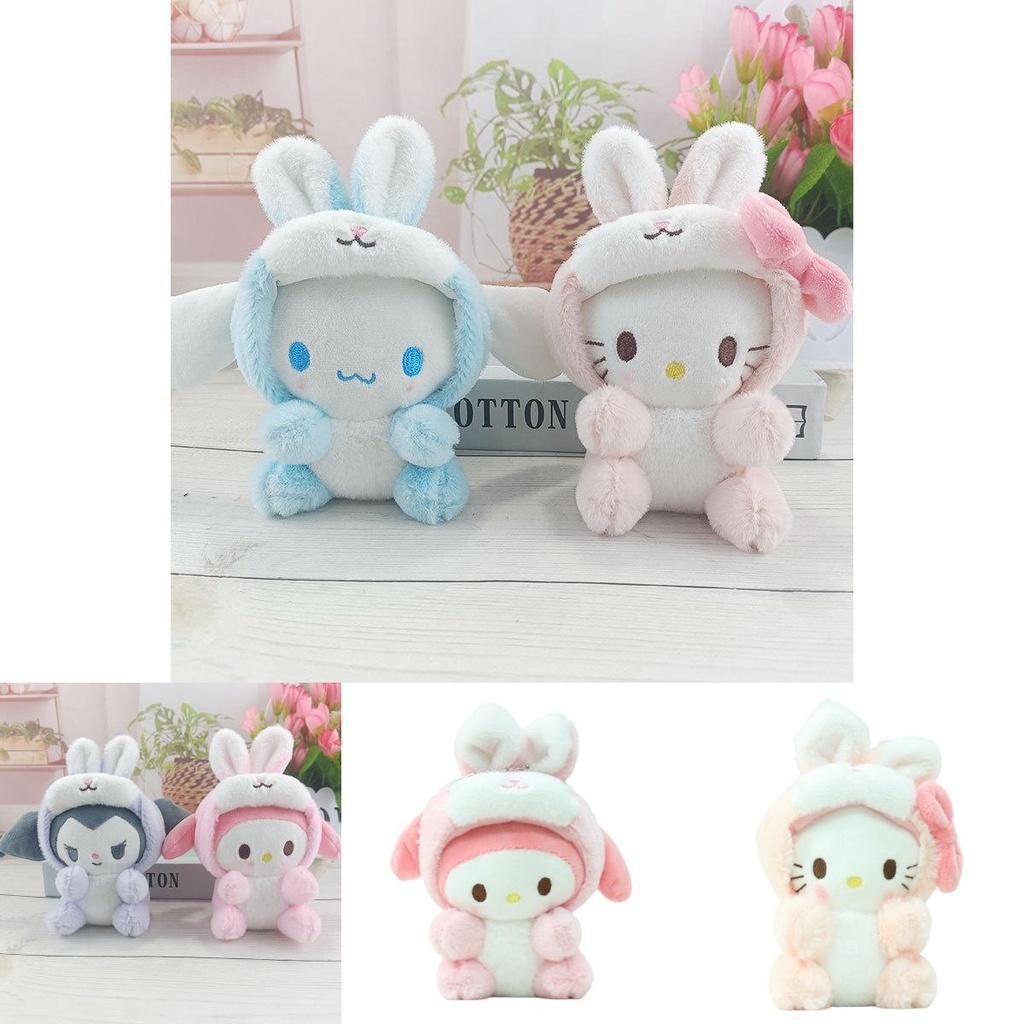 Cute Plush Sanrio Bunny Doll Keychain Popular Costume Pet, Gift For Festivals, Key Accessory