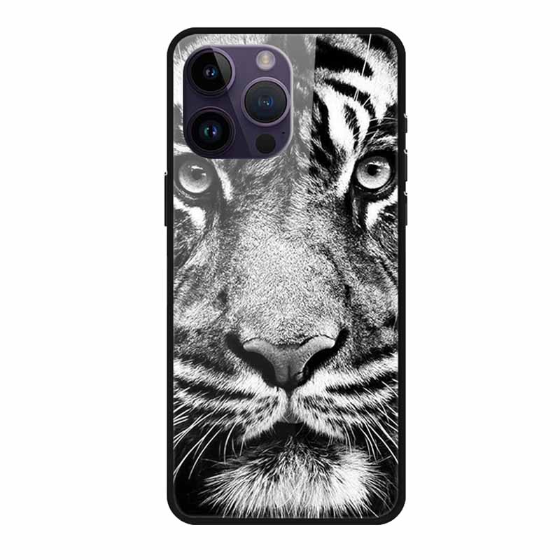 Стеклянная задняя крышка для чехла телефона iphone 16 Pro Max 16Pro Max Жесткий закаленный стеклянный чехол Для iphone 15 Pro Max Чехол Мягкий бампер из ТПУ