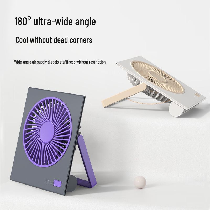 Portable Desktop & Wall-Mount Fan: Silent, Folding, Lightweight, USB Charging for Bedroom/Office