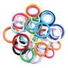 Colored Zinc Alloy Enamel O-Ring Keychain Bag Accessory