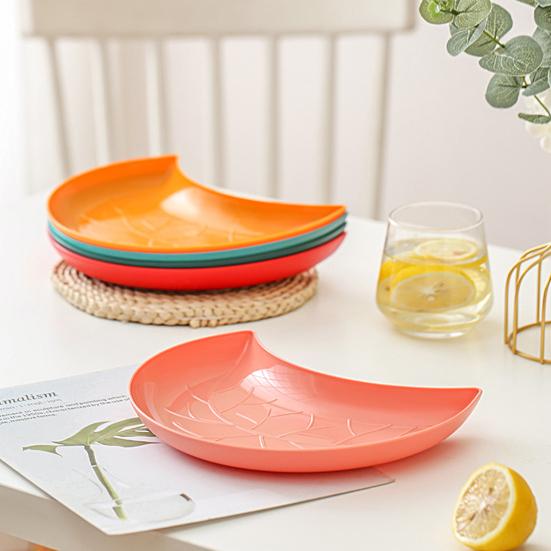 Тарелка с фруктами и сухофруктами, поднос для закусок, конфет, пластиковая кухонная посуда, универсальная тарелка для закусок