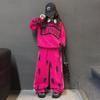 Girls' Korean Casual Two-Piece Suit: Loose Lettered Sweatshirt & Fashion Trousers for Spring/Autumn