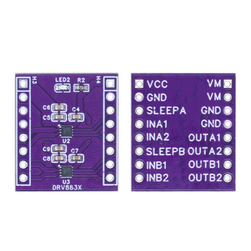 LIZAO DRV8837 Модуль драйвера двигателя H-моста для одного и двух DC-двигателей 1,8 А Плата управления шаговым двигателем