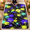 Flannel BlanketSplatoon Warm Soft Throw Blanket for Indoor Sofa Bed Living Room Use