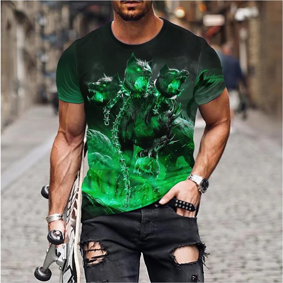 Футболка с 3D принтом тигра, боевого животного, зверя, свирепого льва/леопарда, мужские топы с короткими рукавами, футболки большого размера, мужская дизайнерская одежда