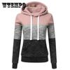 Autumn and Winter Plush Thickened Long Sleeve Hoodie Jacket Stitching Loose Student Jacket Women's Solid Color Hoodies