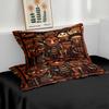3 шт. Ретро Тотем Этнический Стиль Принтованный Бессердечный Комплект Постельного Белья Мягкий Общежитие Спальня Несколько Размеров Декор Машинная Стирка