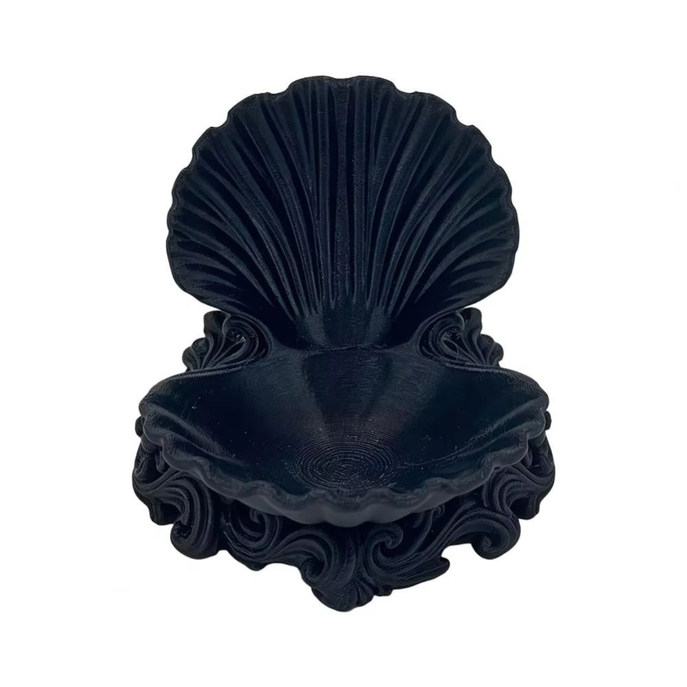 Ocean Wave Base Shell Jewelry Tray Pearlescent Jewelry Holder Gift Key Serving Plate Home Decor