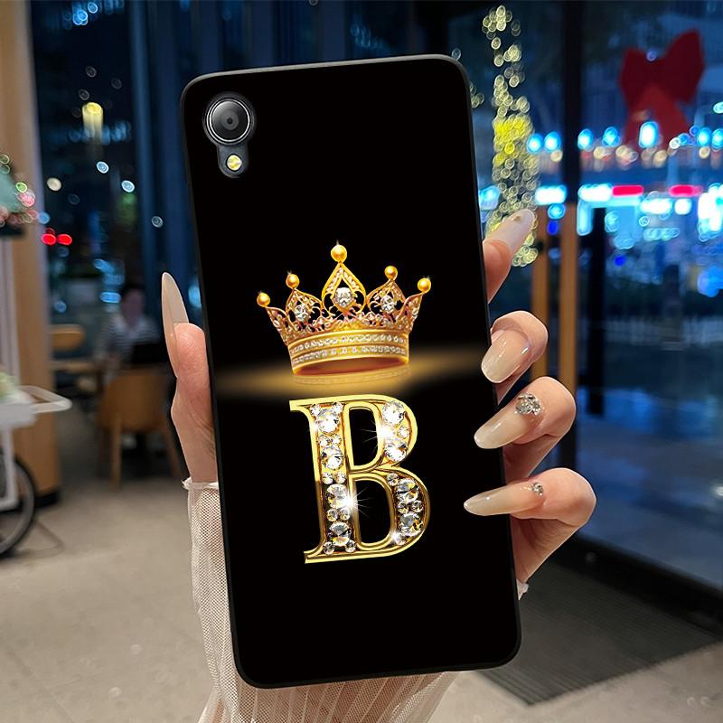 Cute New Design Crown Letter Shockproof Soft Phone Case For Asus ZenFone Live (L1) ZA550KL Bumper Silicone Black Case Cover