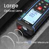 Laser Measure, Bauihr 165ft Laser Distance Meter, Portable Laser Measurement Tool with 2 Bubble Levels, Large Backlit LCD Display, Allowing
