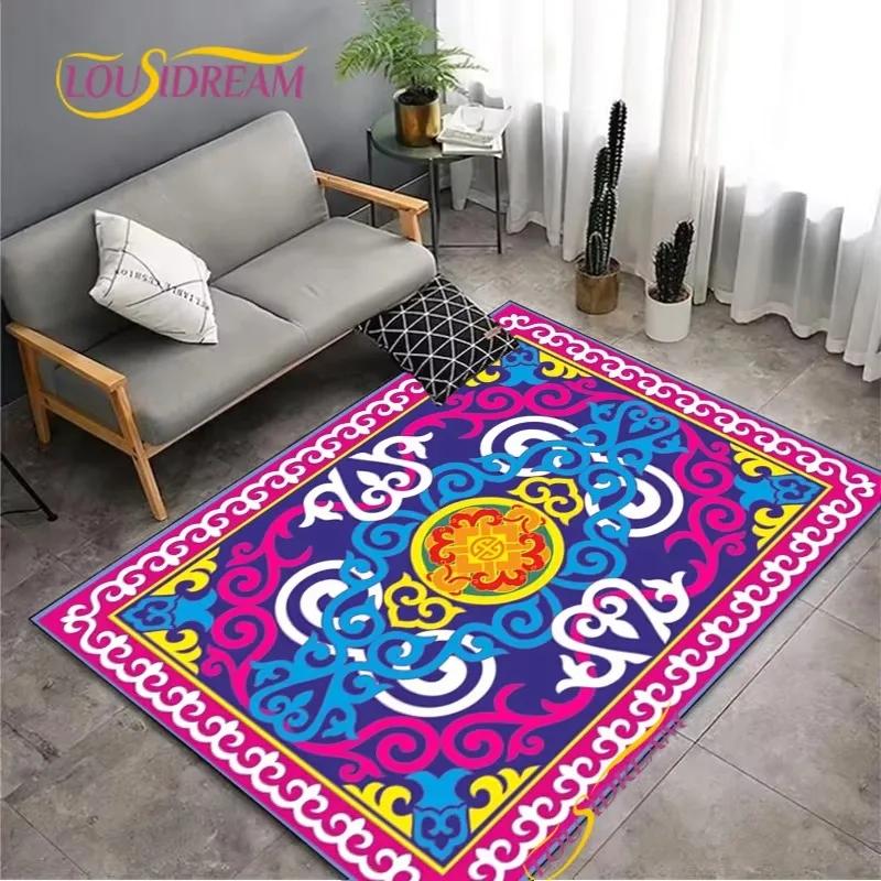 Vintage Floral Pattern Carpet for Living Room Bedroom Coffee Rug Kitchen Table Door Kids Unslip Floor Mat Birthday Gift