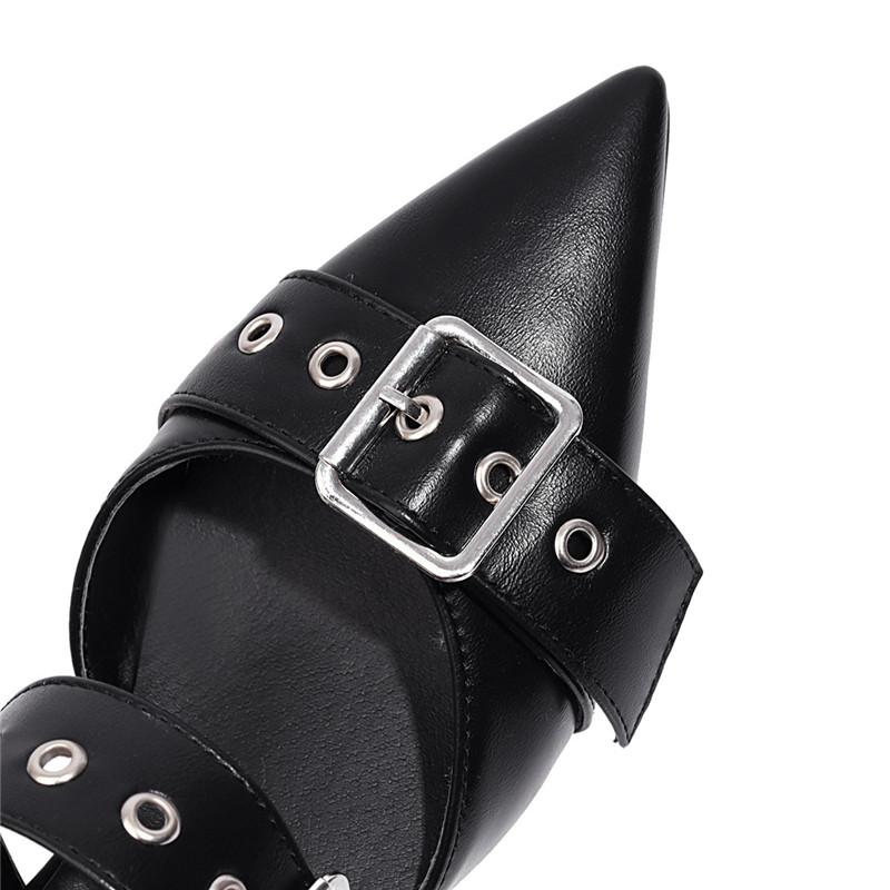 Женские туфли на высоком каблуке, летние, новые, в европейском и американском стиле, сексуальные, на маленьком тонком каблуке, большого размера, туфли Muller