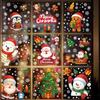 2026 New Christmas Decoration Snowflake Stickers Santa Claus Elk Snowman Garland Static Stickers