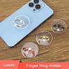 Кольцо-держатель для сотового телефона с бриллиантом, прозрачная ручка, прозрачная подставка с вращением на 360° для автомобильного крепления для Iphone, iPad, планшета