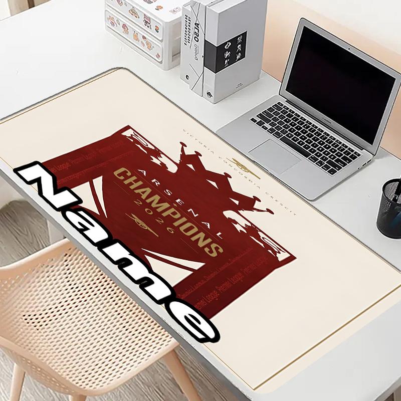 Custom Name Personalized football team Pattern Mousepad, Laptop PC Desk Mat, Decorative Desk Mat for Home Keyboard Pad Gift