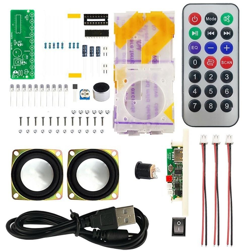 Multi-Functional Bluetooth Speaker Kit Music Spectrum Stereo Speaker Kit Electronics Learning