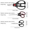 3Pcs Powerful Chicken Bone Scissor Sets Stainless Steel Kitchen Clippers Seafood Chicken Poultry Shears Cutter