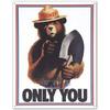 Warning Metal Tin Signs Plaque Prevent WildFires Wall Decoration Vintage Iron Painting Art Posters for Forest Home Cafe Club Bar