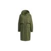 Tech Jacket Длинные повседневные женские куртки на флисовой подкладке с капюшоном Военно-зеленый GP0632