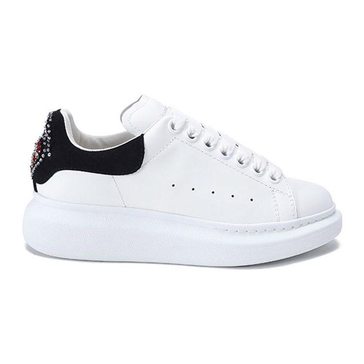 Alexander Mcqueen Обувь большого размера 'Off White Black' Женская 667238WIAF29061