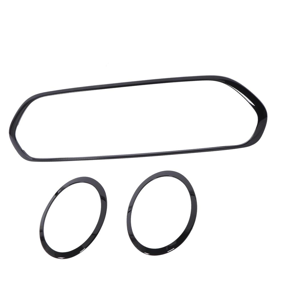 3 Pcs Gloss Black Headlight Grille Surround Cover Trims Kits 51138739497 Replacement for Clubman Standard S JCW F54