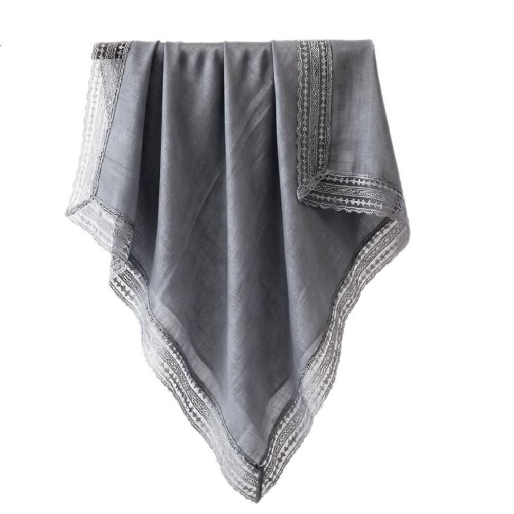 Fashion 100*100cm Square Scarf Solid Color Luxury Wraps Soft Sun-Protection Foulard Oversides Beach