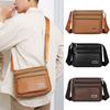 PU Leather Shoulder Bag Large Capacity Business Man Messenger Bag New Men's Crossbody Bag