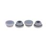 4Pcs Silicone Plug,Rubber Stopper Protective Softness Black 8Mm Buckle Hole Sealing Non-Slip Foot Mat