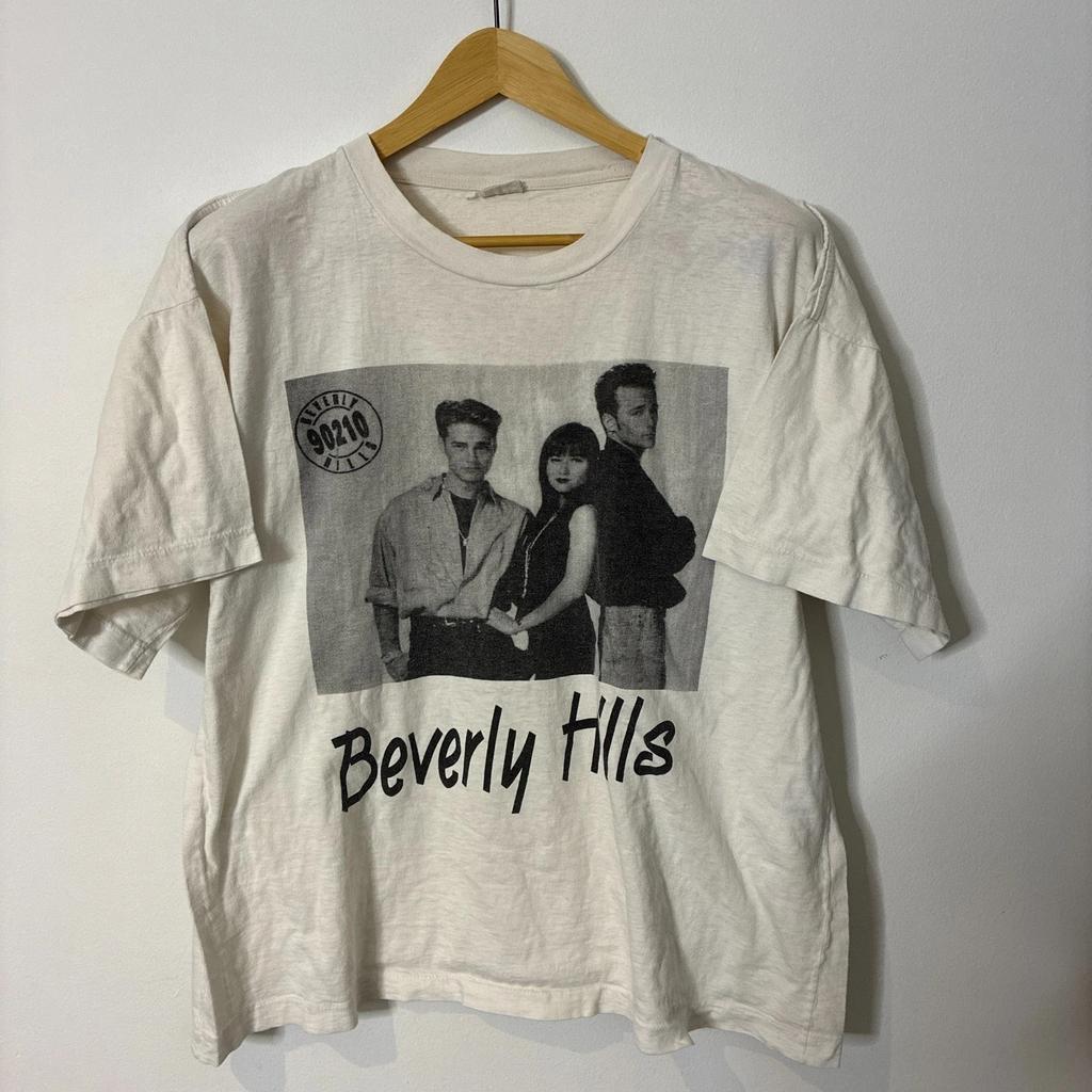 Винтажная футболка Beverley Hills 90210 Мужская XL Extra Large Одиночный шов 90-е