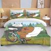 3d Print Bare Bears Cute Bedding Set Cartoon Anime Duvet Cover Comforter Pillowcase Boys Girls Children Adults King Gift