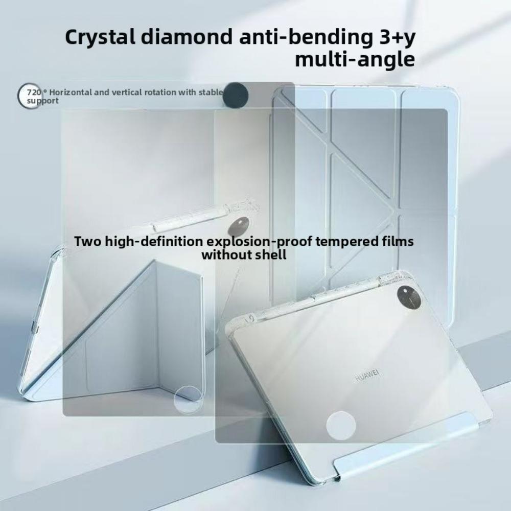 For Huawei MatePad 11.5S Case Pro 11 Inch Anti Bend Shockproof with Pencil Slot Y Fold for Air 12 10.8