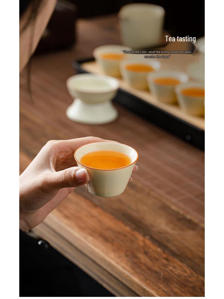 Элегантный чайный сервиз Ru Kiln для дома или офиса - Настраиваемый с логотипом, Идеально подходит для подарков