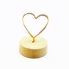 Decor Home Decoration Memo Card Round Wooden Holder Message Left Supporter Photo Frame Picture Clip