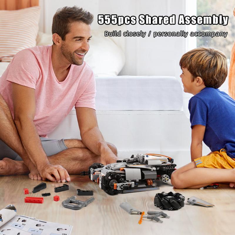 MOULD KING 15052 Строительный блок для детей, технические игрушки для автомобилей, MOC Bricks, радиоуправляемый моторизованный грузовик «Буря в пустыне», модель грузовика, детский подарок на день рождения