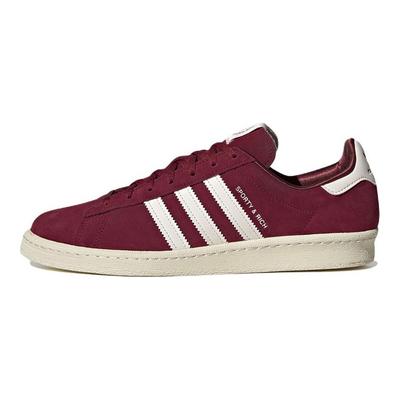 Спортивные и Роскошные x Campus 80s Collegiate Burgundy Унисекс Кроссовки Красный Меловой-Белый HQ6074