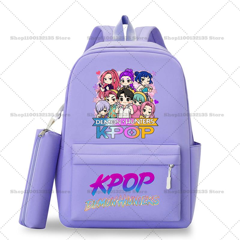 Школьный рюкзак Kpop Охотники на демонов Студенческий Подросток Рюкзак Девочка Повседневный Кавайный Школьная сумка Дорожный рюкзак Mochila Подарок для STEM DIY Набор для сборки 3D