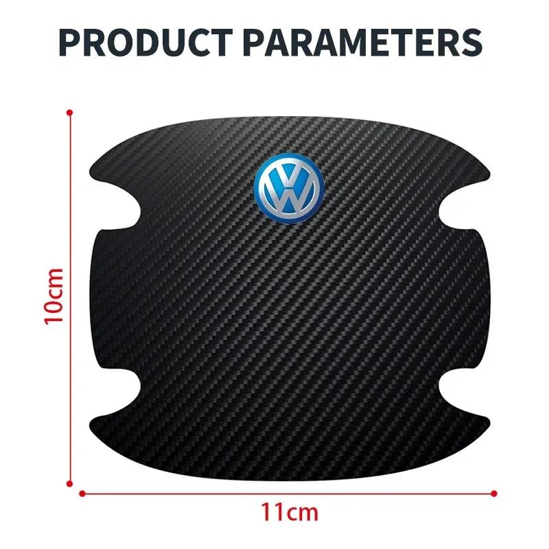 B6 2025 Hot For Volkswagen Car Door Bowl Handle Protector Film Stickers Accessories For Volkswagen GTI R-Line R Polo Golf T5 Pas