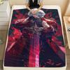 1 шт. Фланелевое одеяло с принтом Devil May Cry, Высококачественное, Для всех сезонов, Декор для дома, Тепло и уют, Идеально для рождественских подарков
