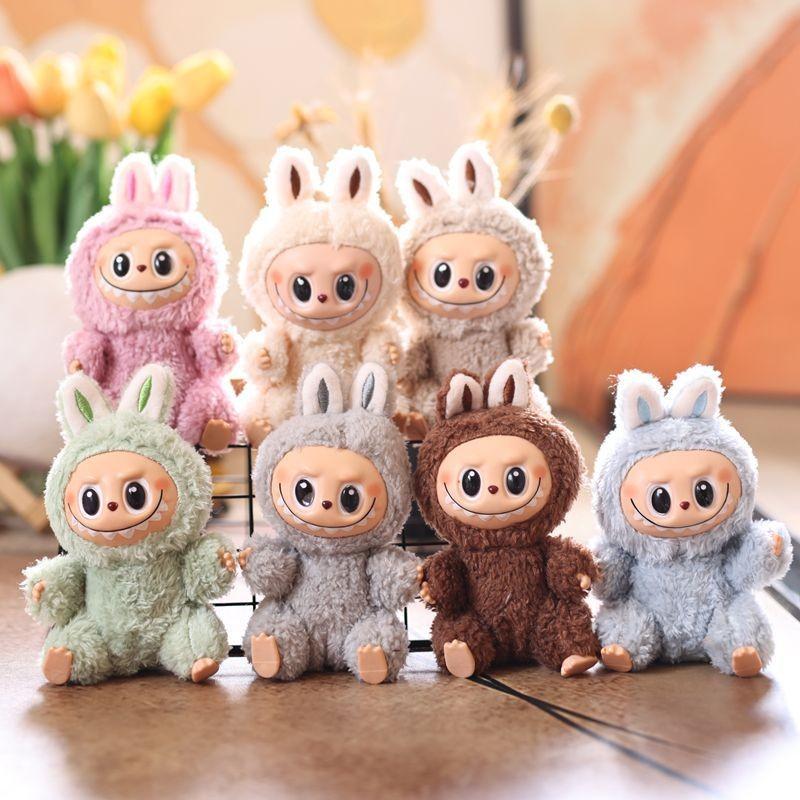 Face Pvc Cute Doll Pendant Plush Toy With Short Plush For Children