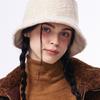 WHITE SANDS Flow Fur Embroidered Bucket Hat Twig (4 Colors)