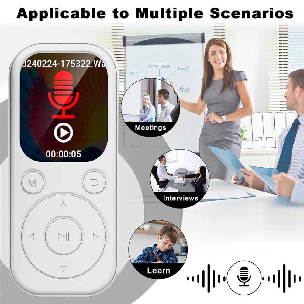Портативный MP3 MP4 плеер Bluetooth 5.4 музыкальный плеер мини-динамик поддержка FM-радио диктофон электронная книга