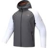 Running Series Sport Casual Color Block Simple Hooded Jacket Men Jackets Castle-Gray Pure-White 152445603-1
