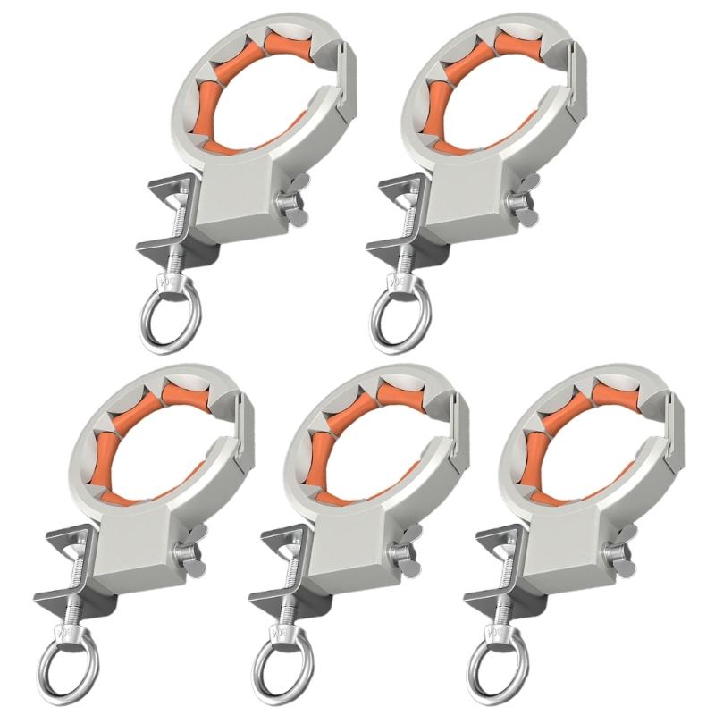 Industrial Bridge Cable Guide Tool 65mm Wide Smooth Roller 330 Degree Adjustable Clamp For Construction Wiring