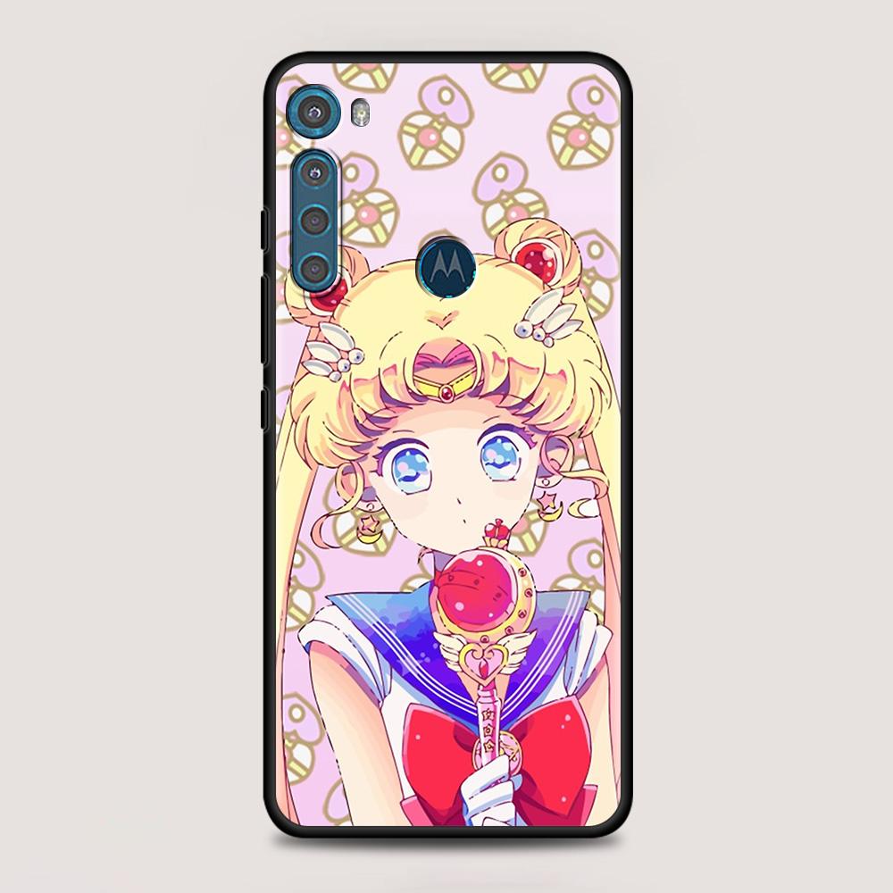 Чехол аниме Girl Magic Girl для MOTOROLA One Fusion для Moto G10 G9 G8 Plus Play Power One G20 G30 G40 G50 G60 Edge20, чехол для телефона