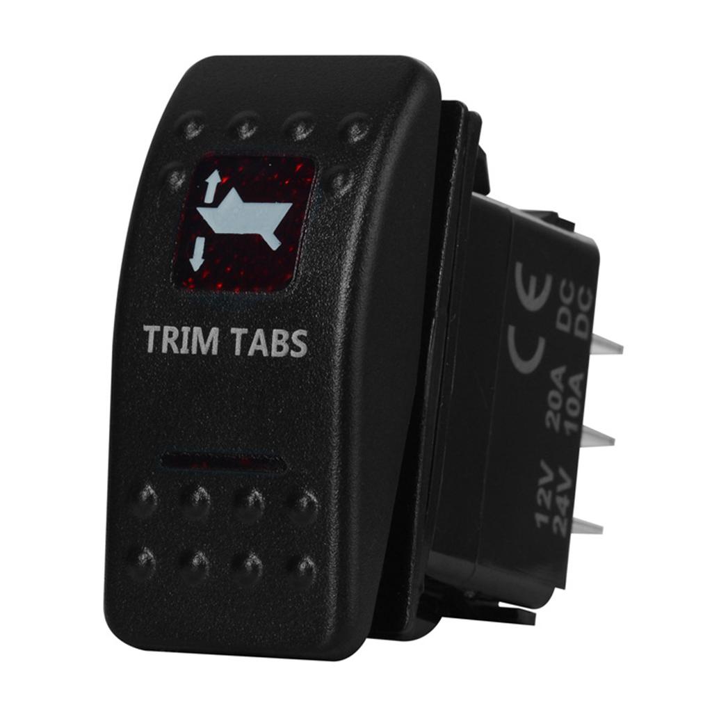 12V Led Boat Switch Red Light Car Switch Waterproof ON OFF/ ON OFF ON / Momentary for Carling NARVA Contura Truck Bus Off Road