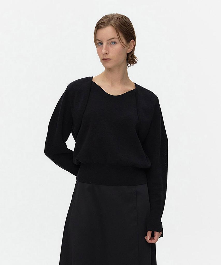 AHWE Layered Sweater_Black
