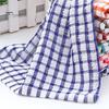 1/6 шт. чистящие полотенца, не царапающие, высокоабсорбирующие, хлопковые полотенца для мытья посуды, клетчатый принт, многоразовые, для дома, ресторана, отеля, рук и лица