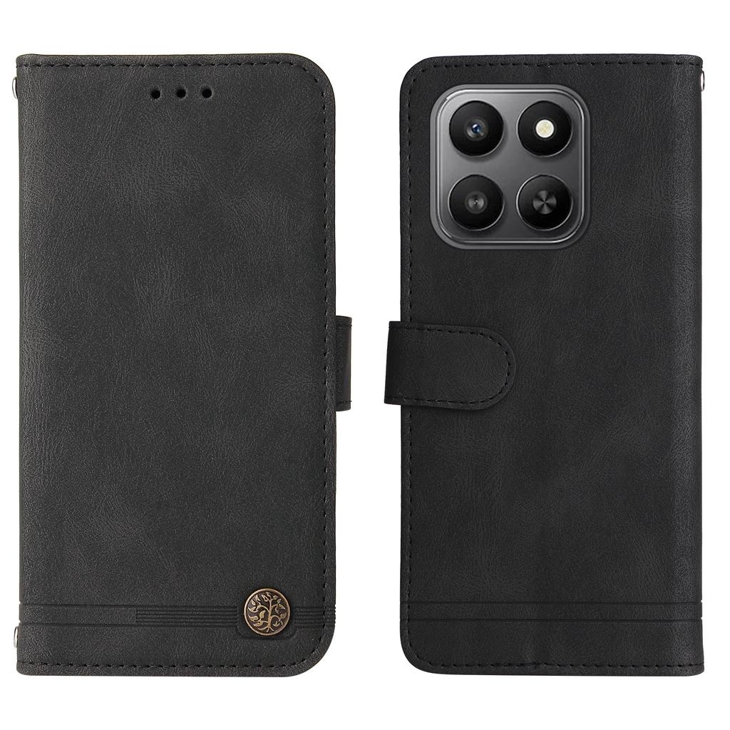 For Honor 400 Smart Leather Wallet Cases Skin Touch Phone Cover Stand with Strap